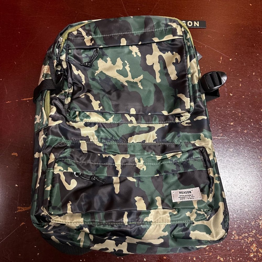 Reason Mens Multicolor Adjustable Strap Double Handles Backpack Bag One Size